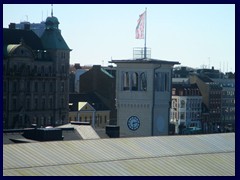 Malmö skyline from the Central station's garage 21 - Central Station's tower